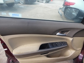 2008 HONDA ACCORD LX MAROON 4DR 2.4L AT A17594